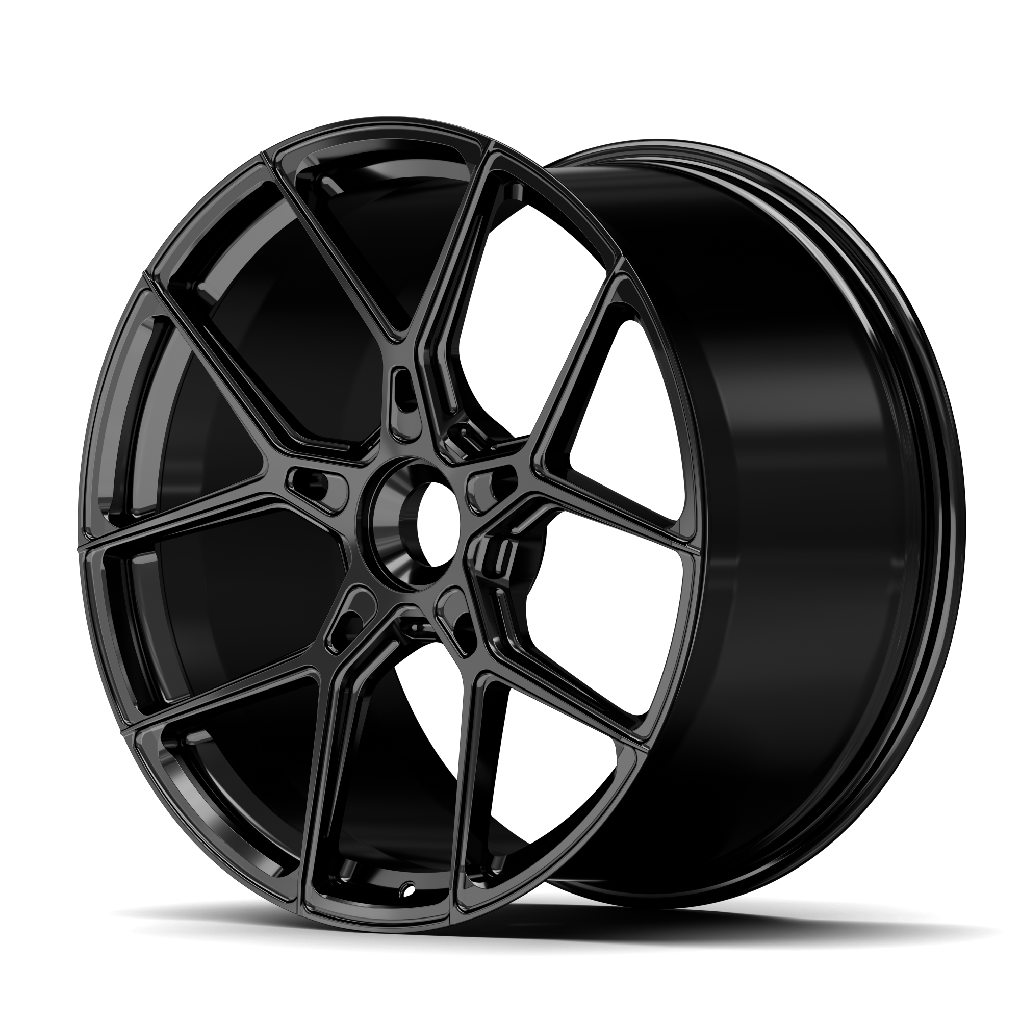 Forged+ YP 4.1 Center Lock 12x22, Gloss Black, ET 65, Center Lock x84,1